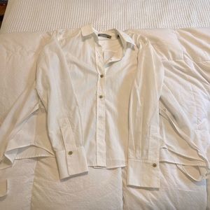 Vince white blouse with tie in the back
